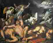 Apollo And Diana Punishing Niobe By Killing Her Children, Abraham Bloemaert