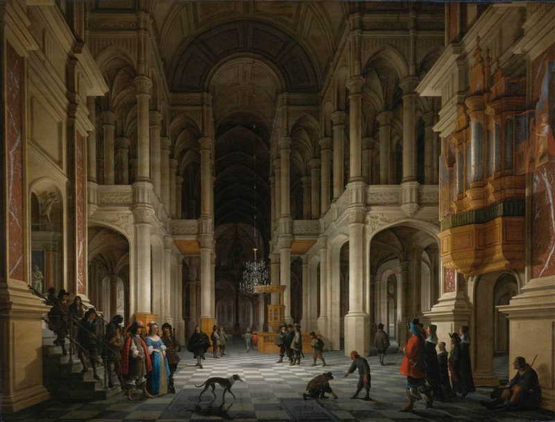 Interior of a Church, Anthonie de Lorme