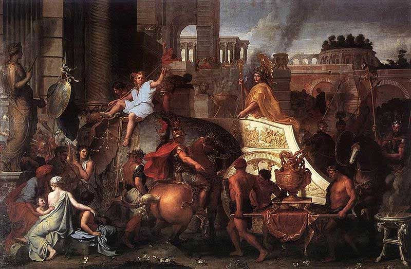 Entry of Alexander into Babylon . Charles Le Brun