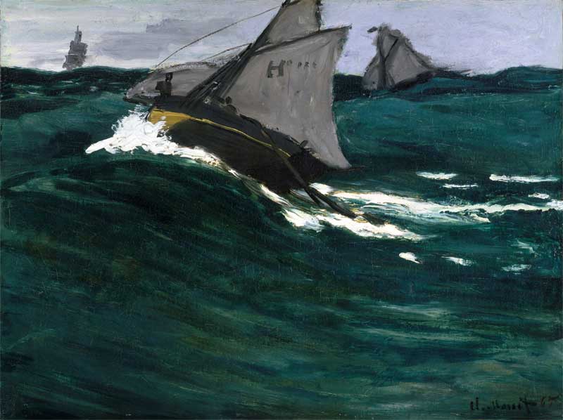 The Green Wave. Claude Monet