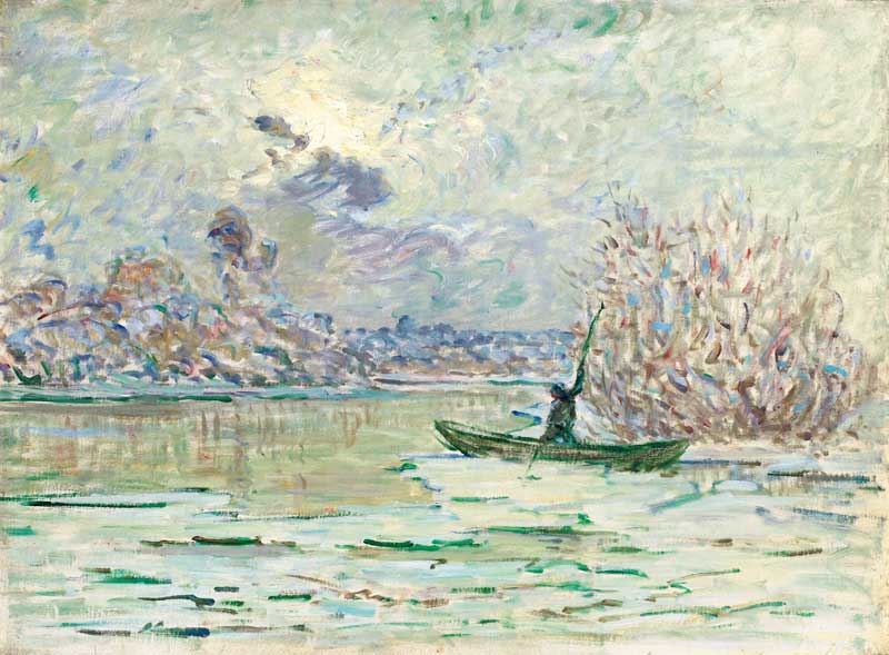 The Winter near Lavacourt. Claude Monet