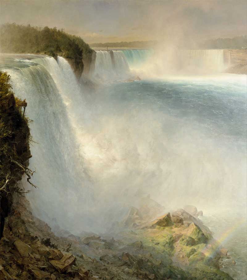 Niagara Falls, from the American Side. Frederic Edwin Church