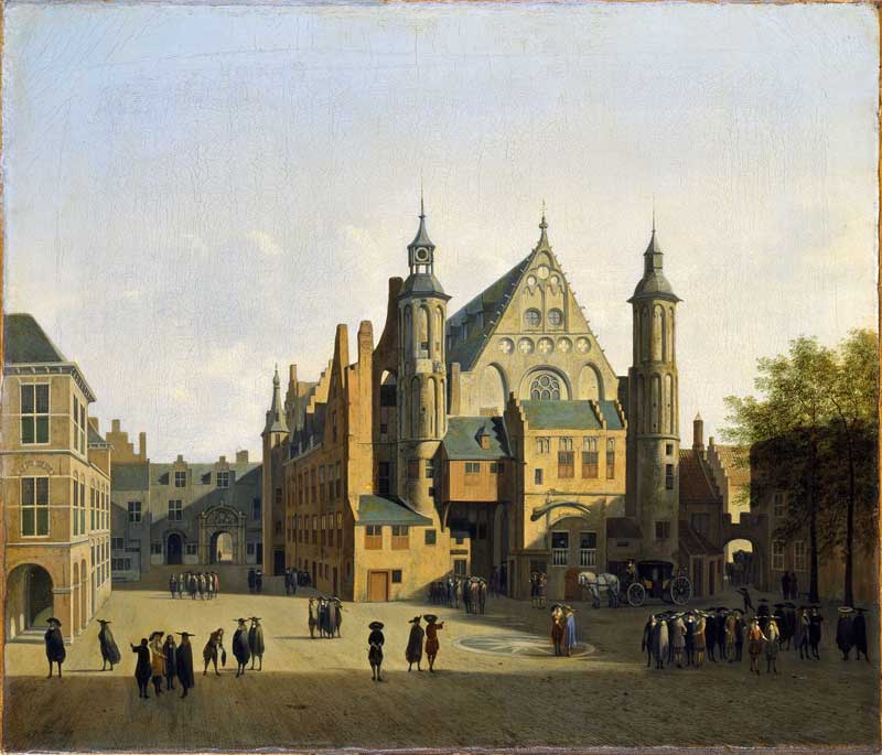 View of the Binnenhof, The Hague. Gerrit Berckheyde