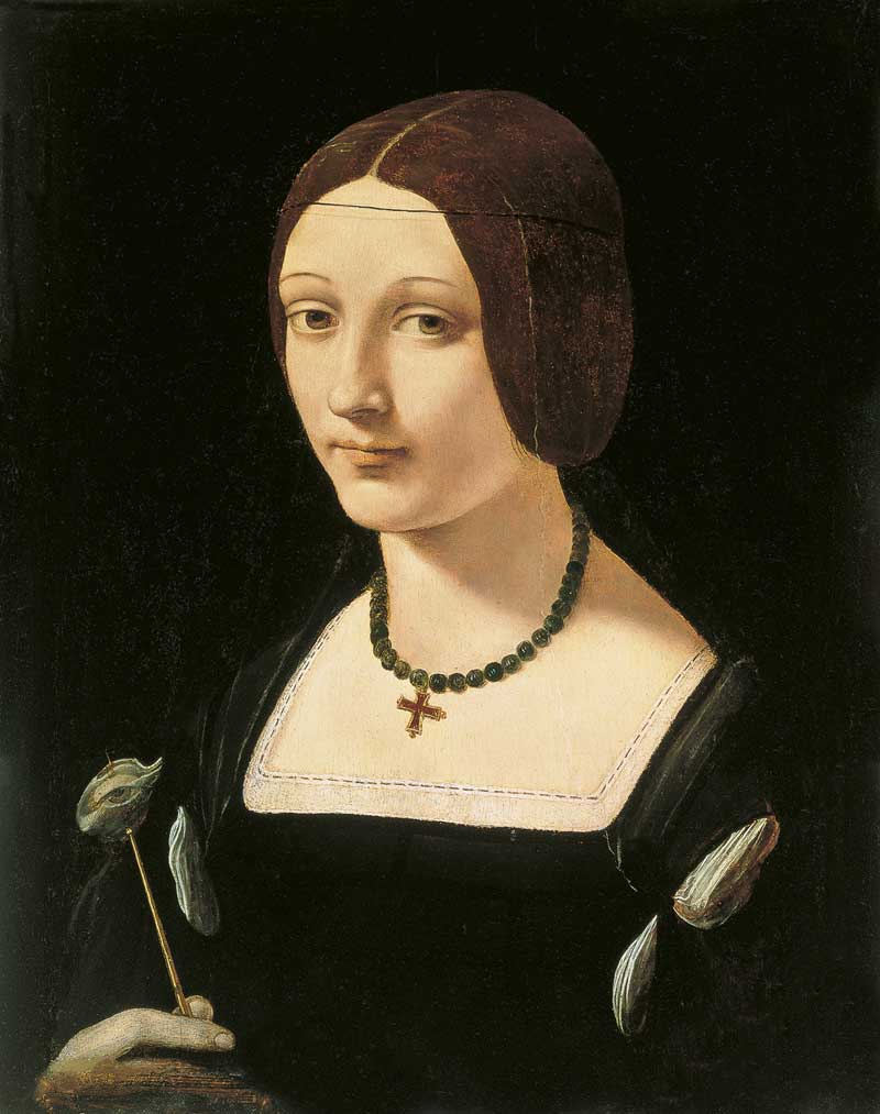 Portrait of a Lady as Saint Lucy. Giovanni Antonio Boltraffio
