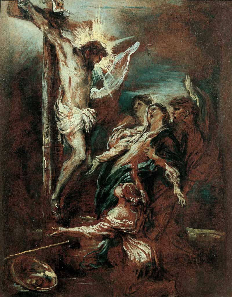 Crucifixion . Giovanni Benedetto Castiglione