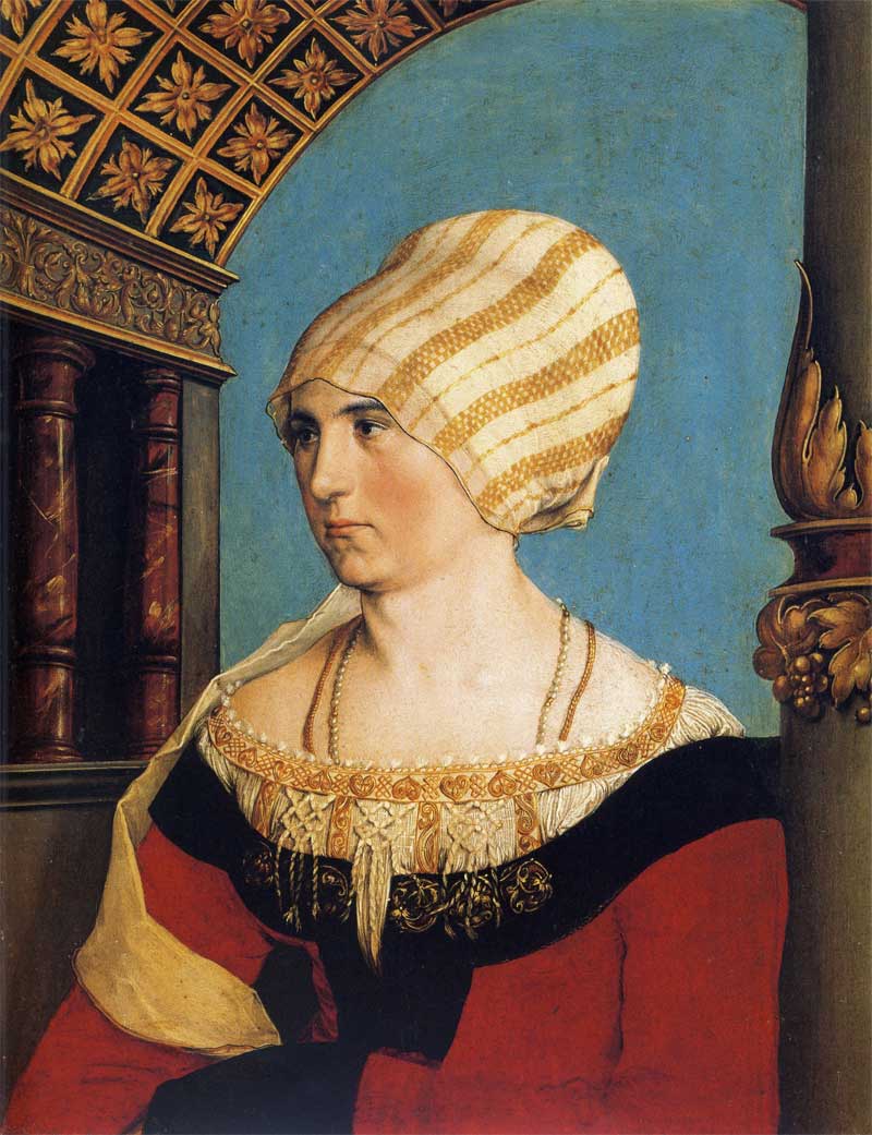  Portrait of Dorothea Meyer, née Kannengiesser, Hans Holbein the Younger