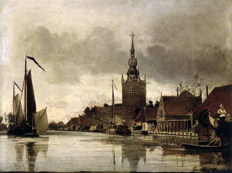 View of Overschie. Johan Barthold Jongkind