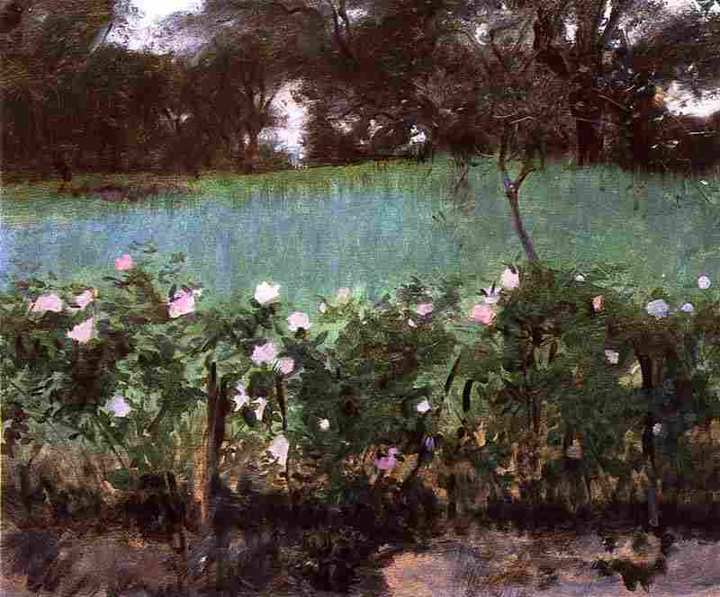 Landscape with Rose Trellis, John Singer Sargent