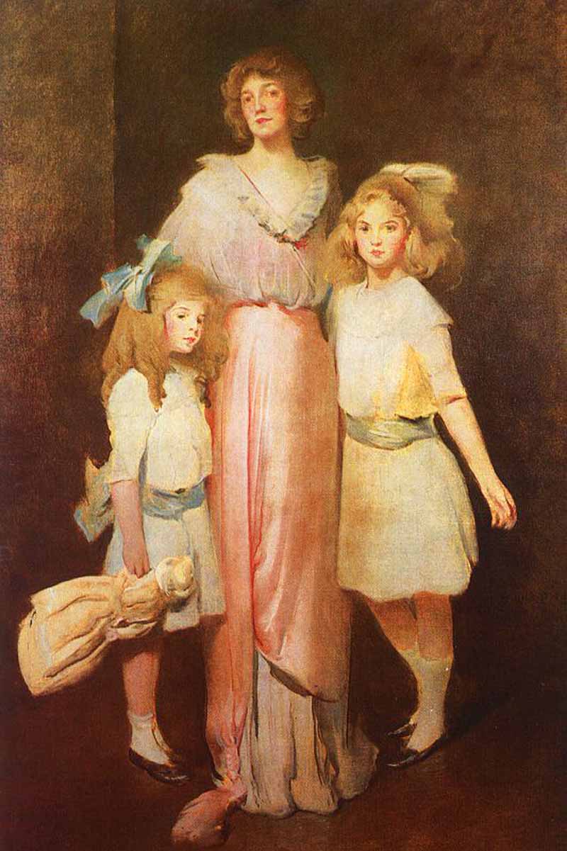 Mrs. Daniels with Two Children, John White Alexander