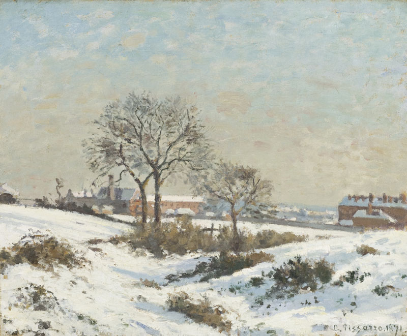 Snowy Landscape at South Norwood. Camille Pissarro