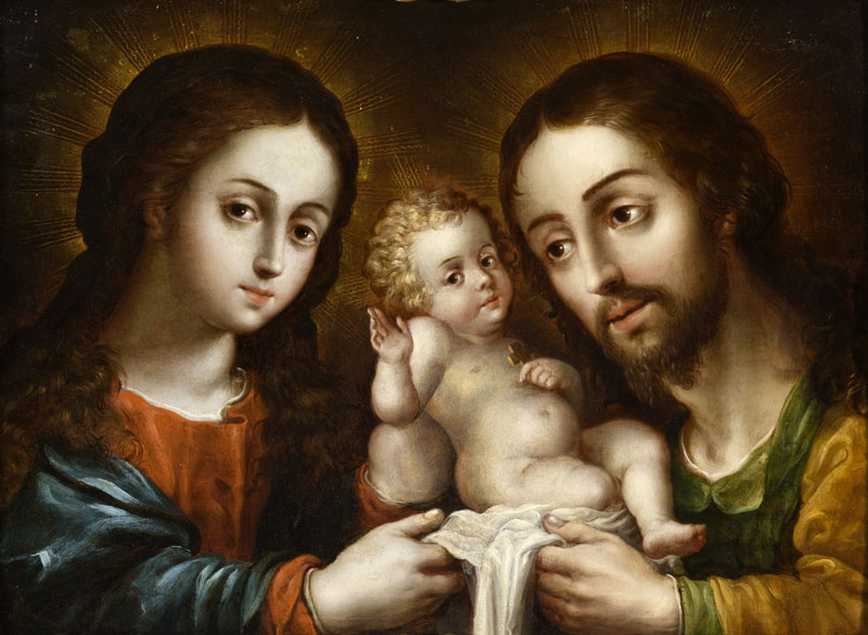 The Holy Family (La sagrada familia). Nicolas Rodriguez Juarez