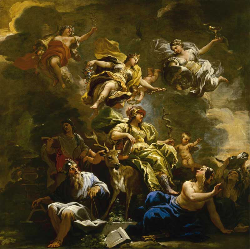 Allegory of Prudence. Luca Giordano