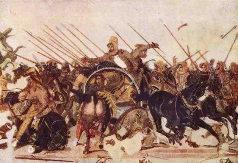 Battle of Issus, detail. Master of the Battle of Issus