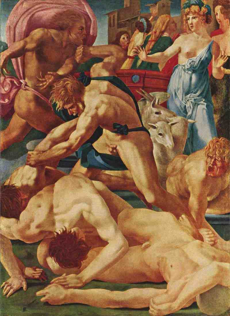 Moses defending the Daughters of Jethro. Rosso Fiorentino