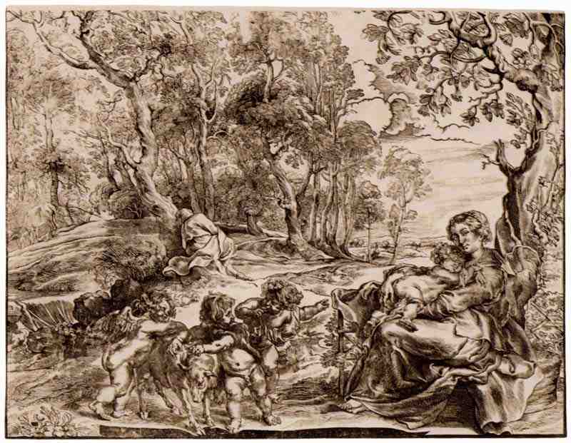 The Flight into Egypt, Second Version. Peter Paul Rubens