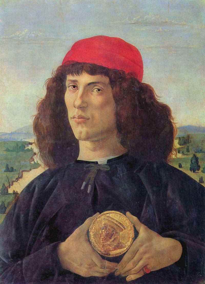 Portrait of a Man with the Medal of Cosimo the Elder, Sandro Botticelli