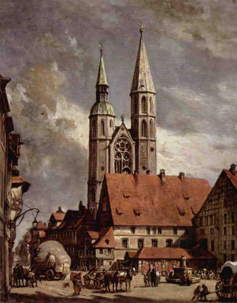 Brunswick, Hagen market with Opera House from the west. Ludwig Andreas Christian Tacke