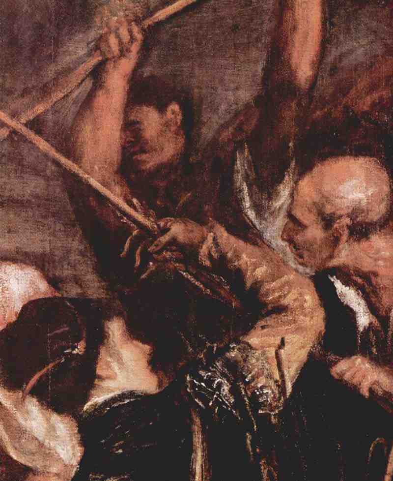 Crowning with Thorns, detail, Titian