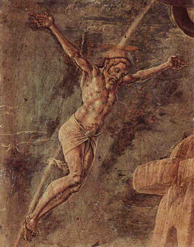 Crucified Christ. Cosmè Tura