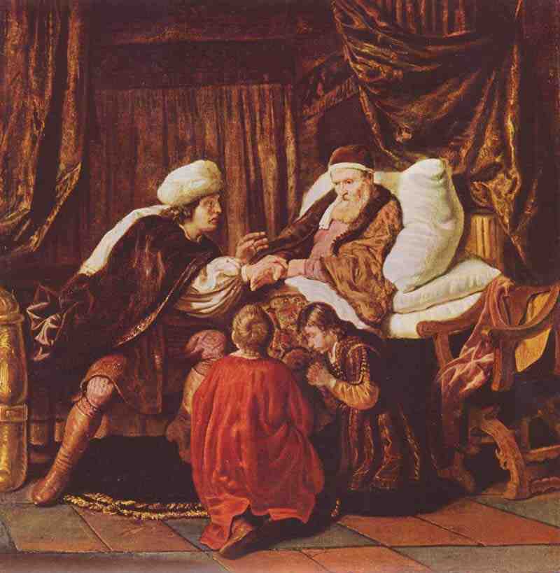 Jacob blesses the sons of Joseph. Jan Victors