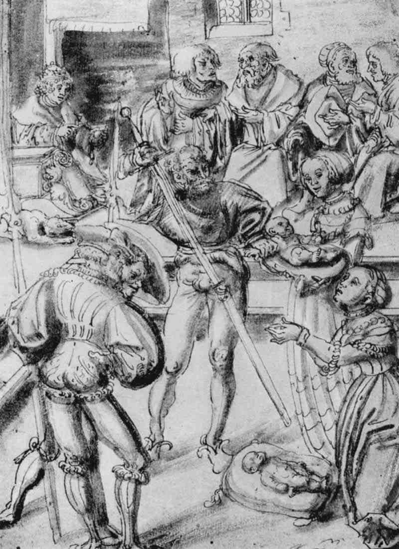 The Judgment of Solomon, Lucas Cranach the Elder