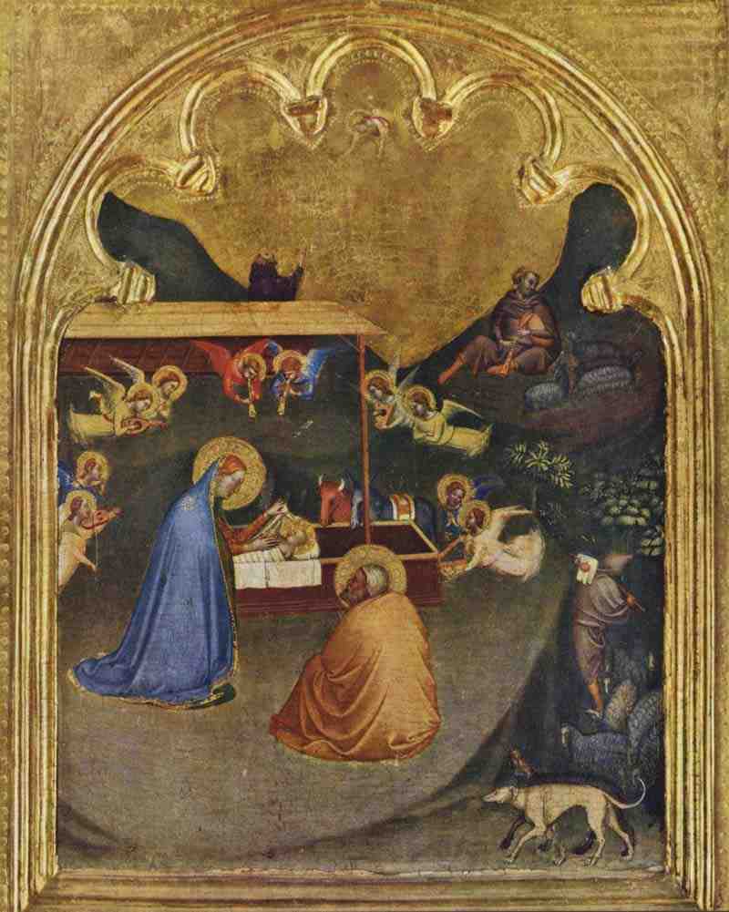 Mary Altar of San Pancrazio, scene: The manger. Bernardo Daddi