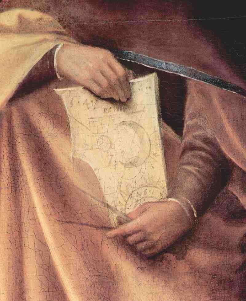 The three philosophers, detail, Giorgione