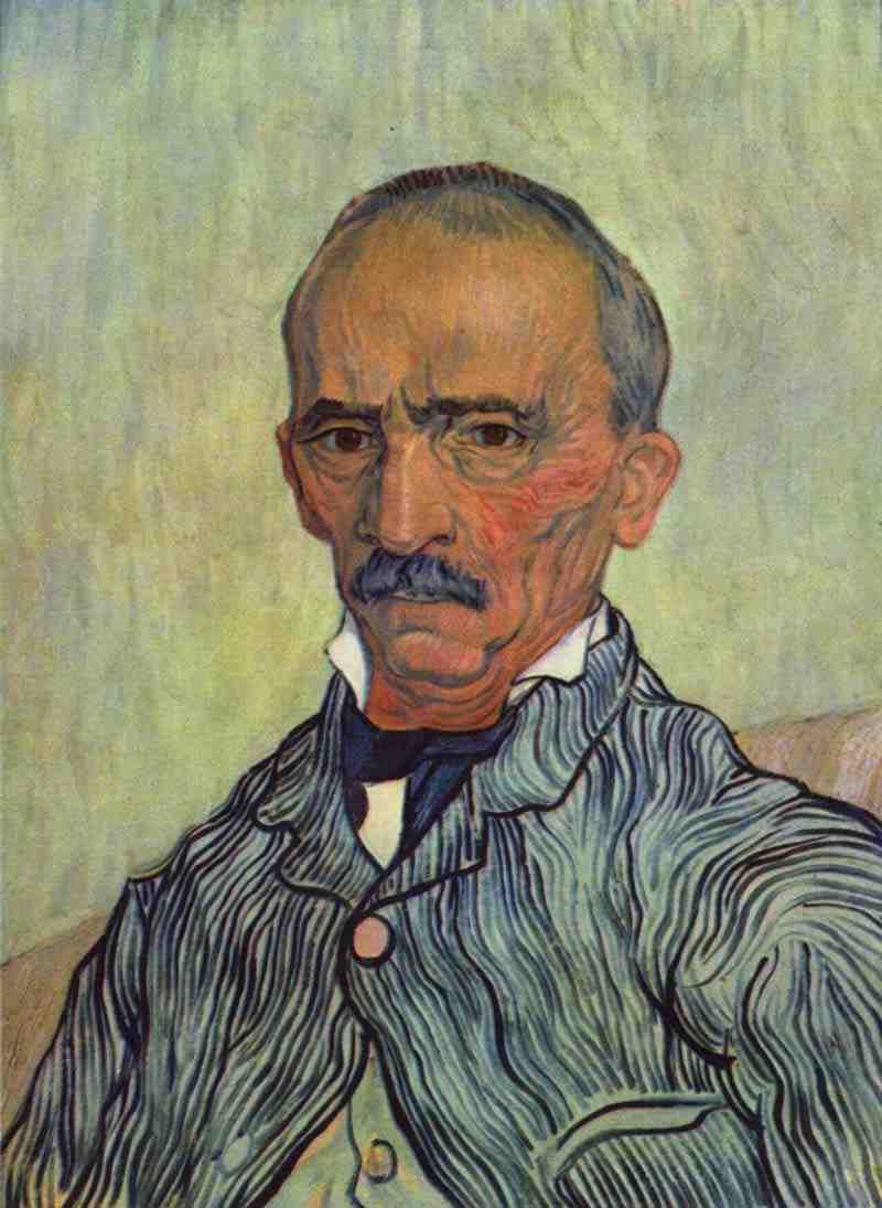 Portrait of the upper guard the asylum of Saint-Paul, Trabuc, Vincent van Gogh