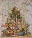 Landscape with the sacred tree