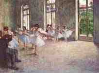 Ballet rehearsal, Edgar Germain Hilaire Degas