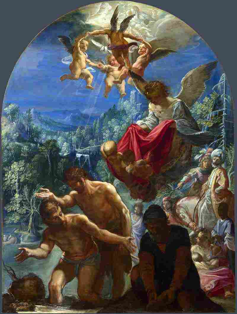 The Baptism of Christ. Adam Elsheimer