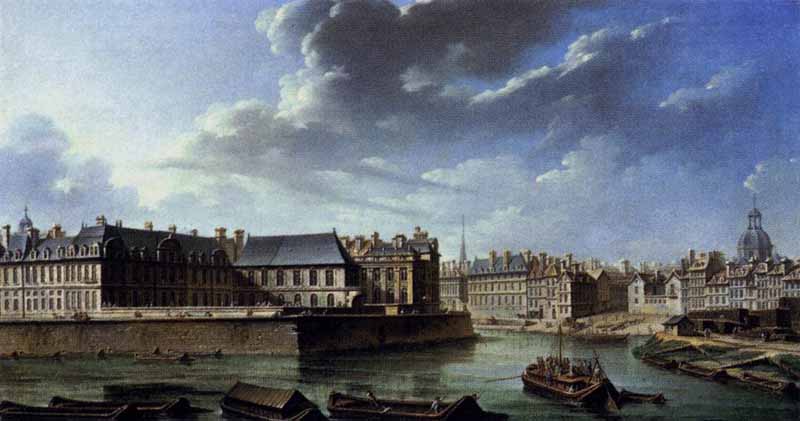 The Eastern Tip of Ile Saint-Louis. Nicolas-Jean-Baptiste Raguenet