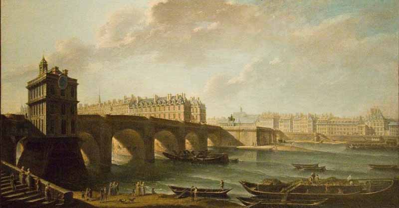 The Pont Neuf and the Samaritaine. Nicolas-Jean-Baptiste Raguenet