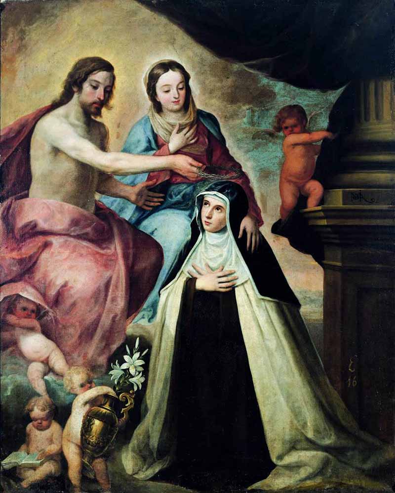 Vision of St Maria Magdalena di Pazzi. Pedro de Moya