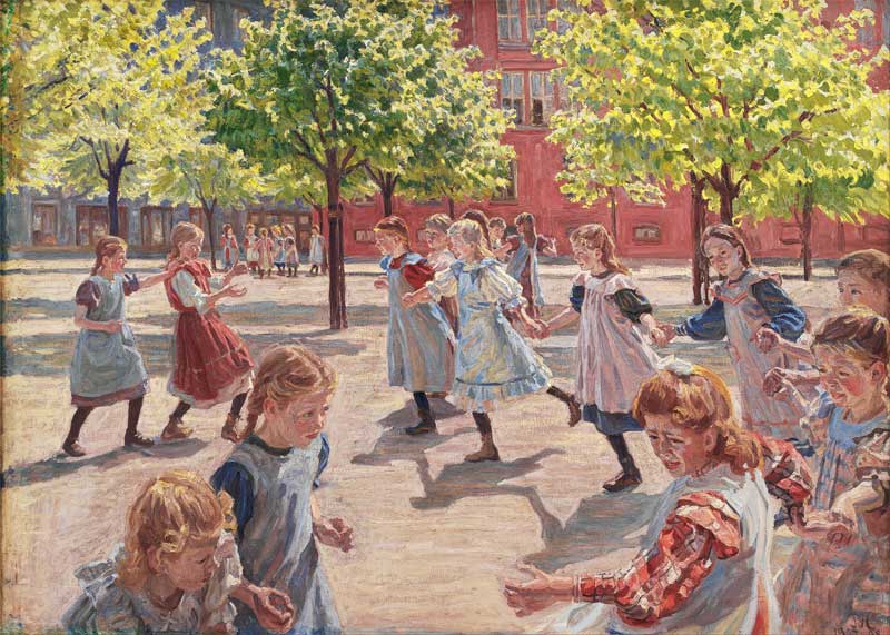 Playing Children, Enghave Square. Peter Hansen
