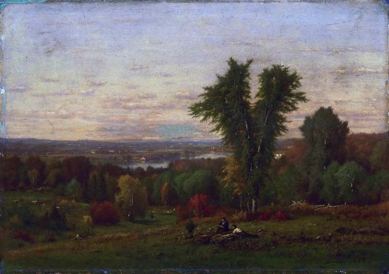Landscape near Medfield, Massachusetts. George Inness