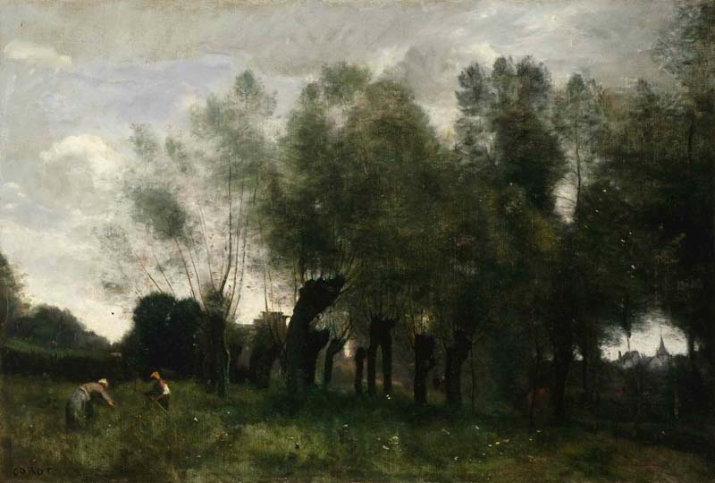 Pollard Willows. Jean-Baptiste-Camille Corot