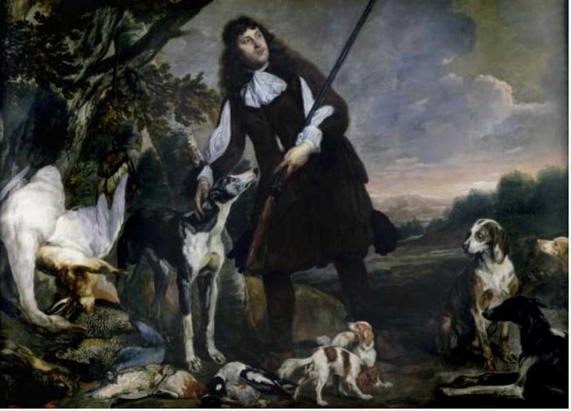 Huntsman with His Dogs and Game, Pieter Thijs and Pieter Boel