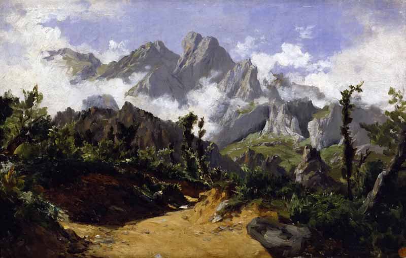 Mountain Landscape. Carlos de Haes