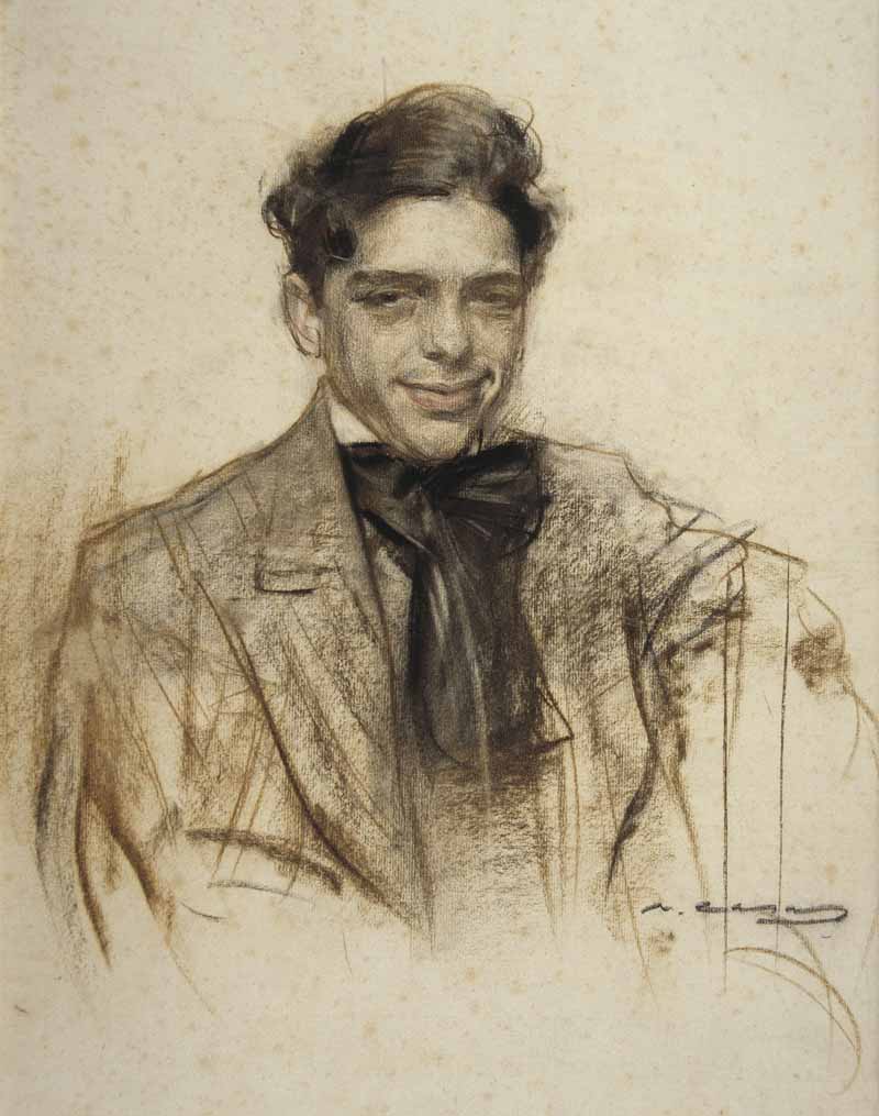 Portrait of Lluis Bagaria, Ramon Casas