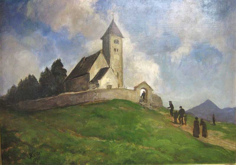 The Church St. Remigius in Falera. Rudolf Koller