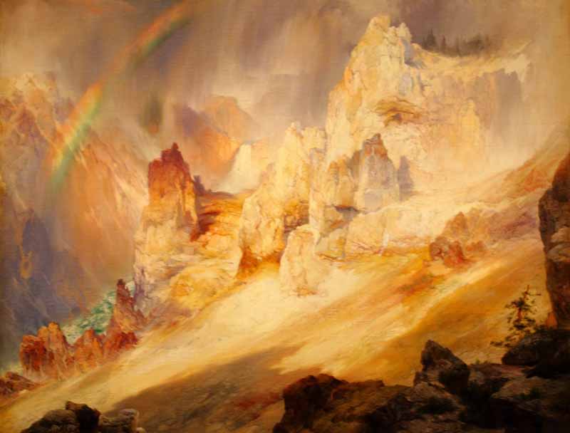 Rainbow over the Grand Canyon of the Yellowstone, Thomas Moran
