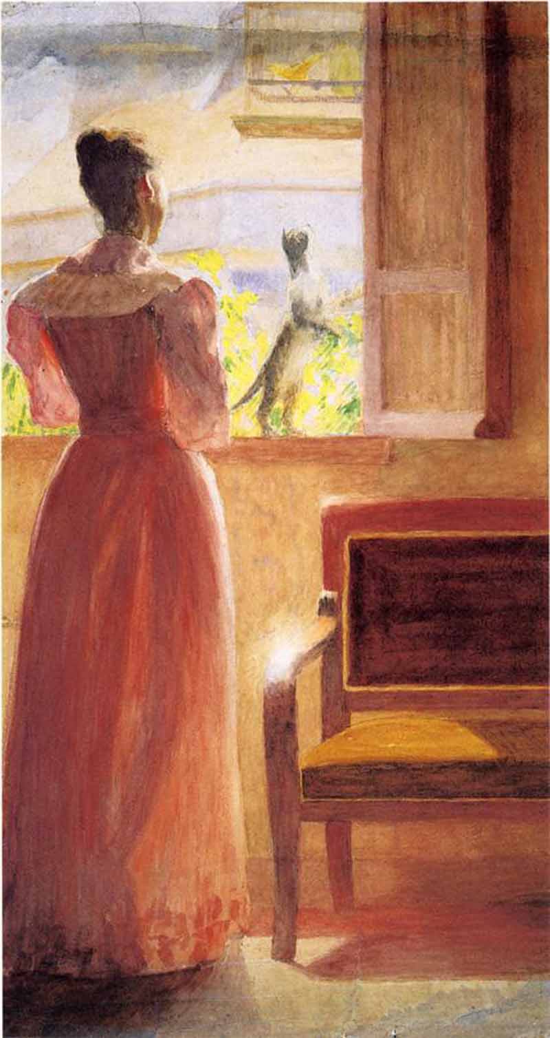 Lady by a Window. Thomas Pollock Anshutz