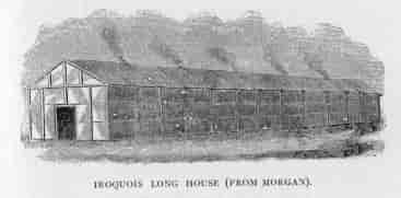 Iroquois long house (from Morgan).