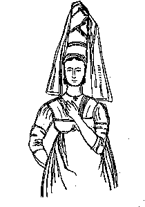 Head-dress of females of Bernay