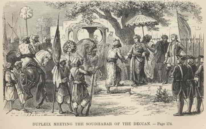 Dupleix Meeting the Soudhabar of The Deccan——174a 