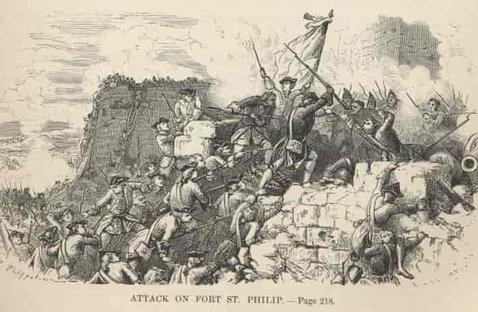 Attack on Fort St. Philip——218 