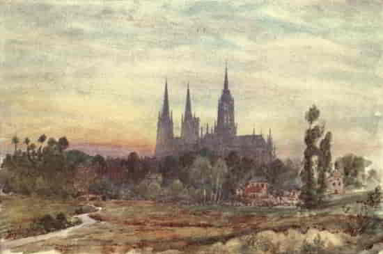 BAYEUX FROM THE MEADOWS