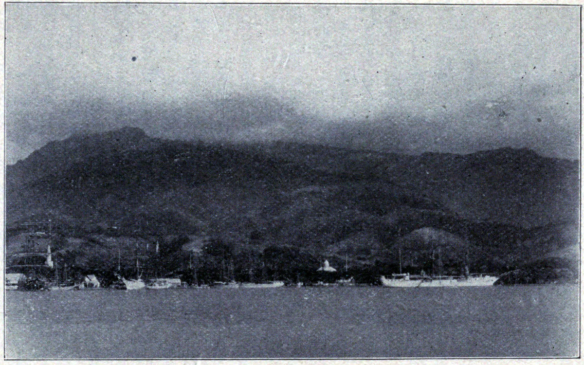 TAHITI FROM THE HARBOR OF PAPEETE
