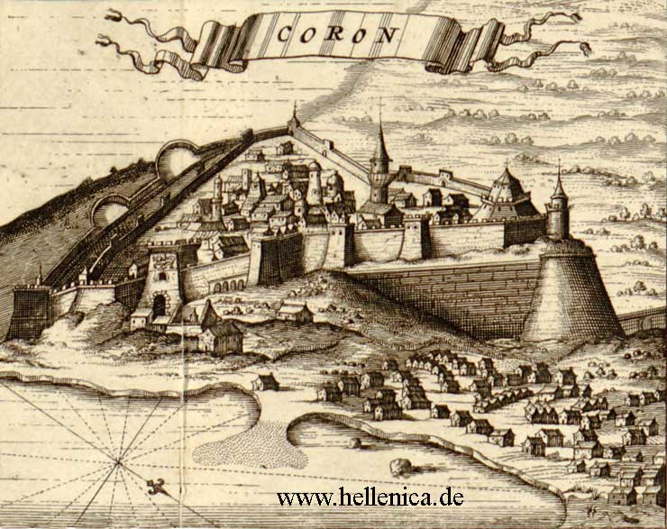 Coron (Koroni) Festung, c. 1690
